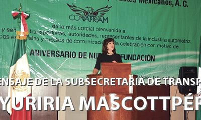 Mensaje de Yuriria Mascott Pérez (SCT)