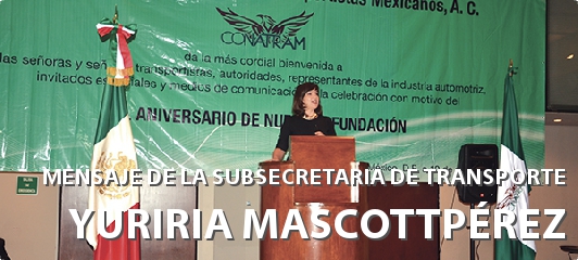 Mensaje de Yuriria Mascott Pérez (SCT)