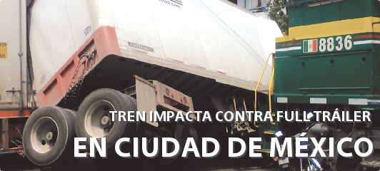 TREN IMPACTA CONTRA FULL TRÁILER EN LA CDMX