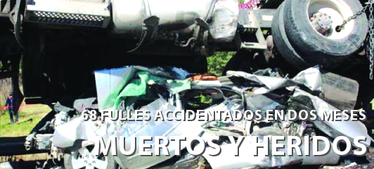 68 FULLES ACCIDENTADOS, MÁS DE 200 HERIDOS Y MUERTOS OCASIONADOS POR UNIDADES NUEVAS Y SEMINUEVAS