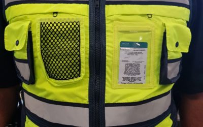 Se informa sobre el uso de chalecos reflejantes de identificación por personal de GAET.