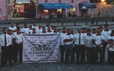 CONATRAM Puebla denuncia robos a vehículos pesados.